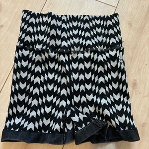Free People Women's Black and White Shorts